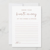 CORIANDER Bohemisch Rust Favorite Memory Game Einladung (Vorderseite)