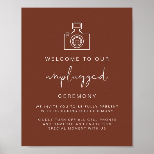 CORIANDER Bohemische Unplugged Zeremony Wedding Si Poster (Vorne)