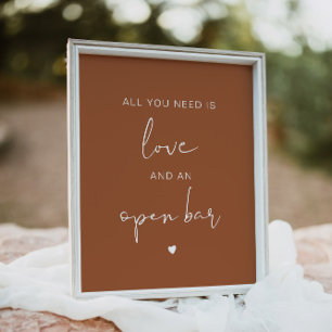 CORIANDER Boho Alles, was Sie brauchen, ist Liebe Poster