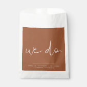 CORIANDER Boho Burnt Orange Rust Wedding We Do Geschenktütchen (Vorderseite)