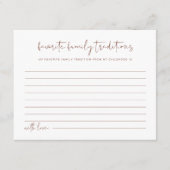 CORIANDER Boho Familie Traditionen Baby Game Begleitkarte (Vorderseite)