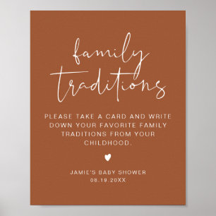 CORIANDER Boho Family Traditionen Kinderduschbecke Poster