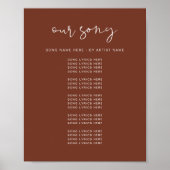 CORIANDER Boho Rust Wedding Song Texte Poster (Vorne)