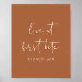 CORIANDER Boho Terracotta Dessert Bar Poster (Vorne)