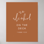 CORIANDER Boho Terracotta Kein Alkohol Poster (Vorne)