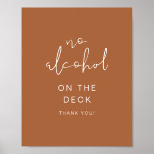 CORIANDER Boho Terracotta Kein Alkohol Poster