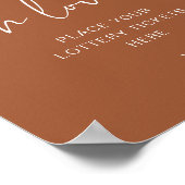 CORIANDER Boho Terracotta Lucky Liebe Signatur Poster (Ecke)