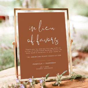 CORIANDER Boho Terracotta Statt Geschenken Hochzei Poster