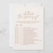 CORIANDER Boho Was hat der Gräuel gesagt, Bridal G Einladung (Vorderseite)