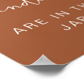 CORIANDER Boho Wie viele Candies Baby Duschgame Poster (Ecke)