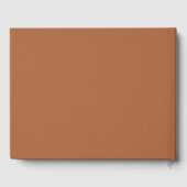 CORIANDER Burnt Orange Terracotta Wedding Gästebuch (Rückseite)