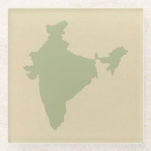 Coriander Spice Moods Indien Glasuntersetzer (Vorderseite)