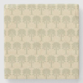 Coriander Spice Moods Palm Steinuntersetzer (Vorderseite)
