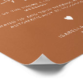 CORIANDER Terracotta Audio Gästebuch Wedding Sign (Ecke)