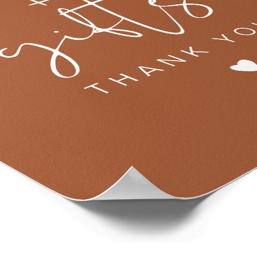 CORIANDER Terracotta Boho Karten und Geschenke Unt Poster (Ecke)