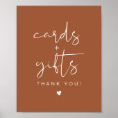 CORIANDER Terracotta Boho Karten und Geschenke Unt Poster (Vorne)