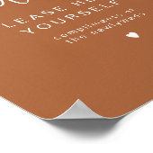 CORIANDER Terracotta Ladys Badezimmer Toilette Poster (Ecke)