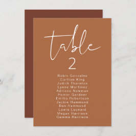 CORIANDER Vertikale moderne Boho Tischkarte Einladung