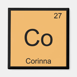 Corinna Name Chemie Element Periodensystem Magnet
