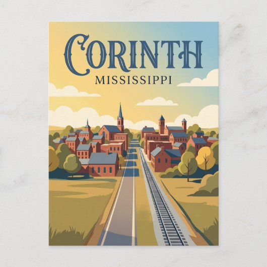 Corinth Mississippi Postkarte (Vorderseite)
