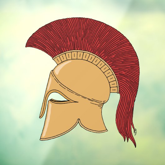 Corinthian Helmet Fensteraufkleber (Blatt 3)