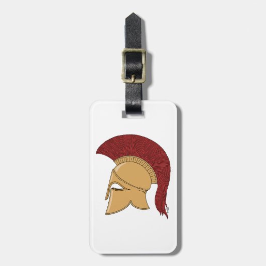 Corinthian Helmet Gepäckanhänger (Vorderseite vertikal)