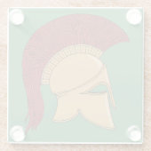 Corinthian Helmet Glass Untersetzer (Rückseite)