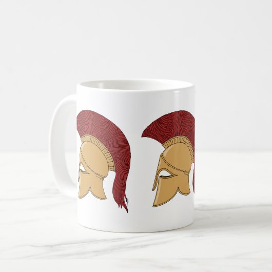 Corinthian Helmet Kaffeetasse (Vorderseite Links)
