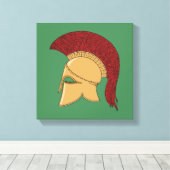 Corinthian Helmet Leinwanddruck (Insitu (Holzboden))