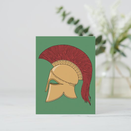 Corinthian Helmet Postkarte (Stehend Vorderseite)