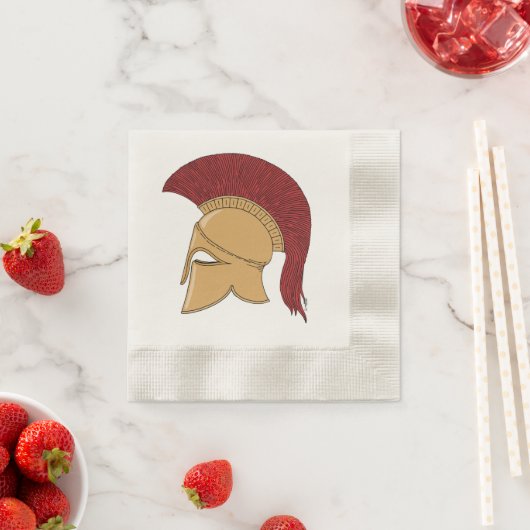 Corinthian Helmet Serviette (Beispiel)