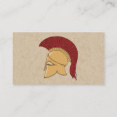 Corinthian Helmet Visitenkarte (Rückseite)