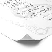 Corinthians Wedding Verse Poster (Ecke)