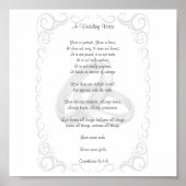 Corinthians Wedding Verse Poster (Vorne)