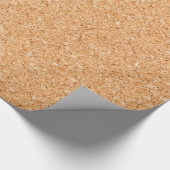 Cork Board Modernes trendisches Foto Geschenkpapier (Ecke)