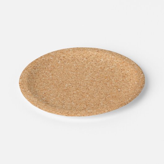 Cork Board Pappteller (Schrägansicht)