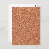 Cork Board Postkarte (Vorne/Hinten)