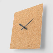 Cork Board Quadratische Wanduhr (Winkel)