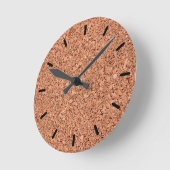 Cork Board Runde Wanduhr (Winkel)