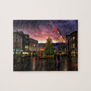 Cork City Ireland im weihnachtlichen Puzzle