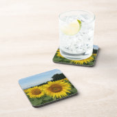 Cork Coaster with Sunflower Getränkeuntersetzer (Rechte Seite)