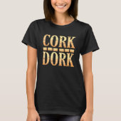 Cork Depp Wine Drinker Grafik T-Shirt (Vorderseite)