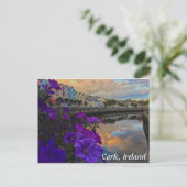 Cork, Ireland Flowers, River Lee Postcard Postkarte (Stehend Vorderseite)