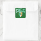 Cork Ireland Quadratischer Aufkleber (Tasche)