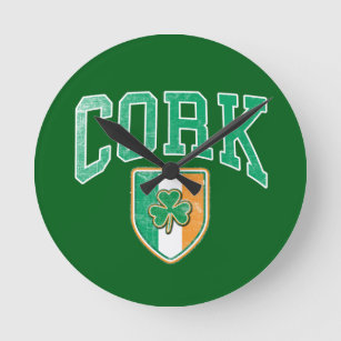 Cork Ireland Runde Wanduhr