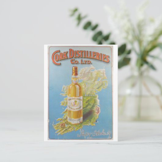 Cork Ireland Whiskey Distillery Postcard Postkarte (Stehend Vorderseite)