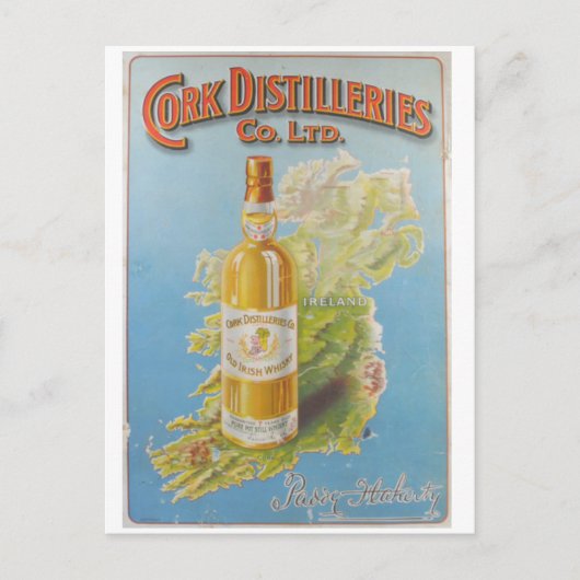 Cork Ireland Whiskey Distillery Postcard Postkarte (Vorderseite)