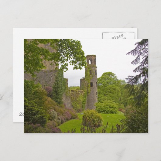 Cork, Irland. Das berüchtigte Schloss Blarney 2 Postkarte (Vorne/Hinten)