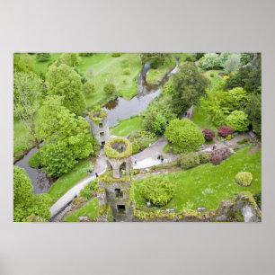 Cork, Irland. Die berüchtigte Burg Blarney Poster
