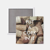 Cork It Magnet (Vorderseite/Rückseite)